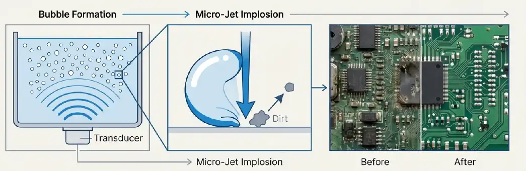 Ultrasonx Cleaning steps